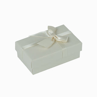 Cutie bijuterii Normal Paper, 5x8x3 cm - Crem / Alb