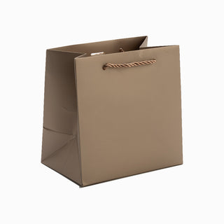 Punga Cadou Premium IUNI, Material Carton, Dimensiuni 32x26x15, Culoare Aurie Cu Maner Auriu