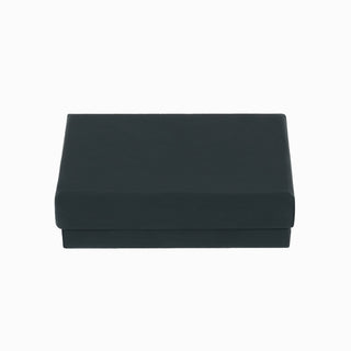 Cutie bijuterii din carton pentru set de bijuterii sau papion, 8.5x12.5x3.5 cm, negru, interior negru